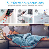 Terasako Magnetic Charging Cable 4-Pack (1/3/6/6/FT) - 360° Rotating Magnetic Phone Charger Cable with LED Light - 90° Angle Connector, Nylon-Braided Cords