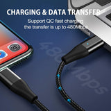 Terasako 60W Magnetic USB C to C Cable(6ft, 2Pack), 3A Fast Magnetic Charging Cable, Type C Nylon Braided Cord to Type C Device, Support Data Transfer for Laptop, Tablet, Phone and More Devices