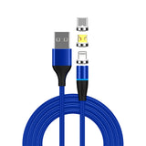Terasako Magnetic Charging Cable 4-Pack [3ft/3ft/6ft/6ft], 3A Fast Magnetic Phone Charger Cord with Data Transfer and LED Light, Compatible with Micro USB, USB C, iPrAoduct and Most Devices
